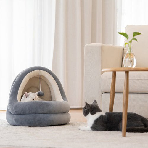 Katzenhaus Bett Premium - Weiche Sofa Matte für Katzen & Kätzchen - PetEssentials24